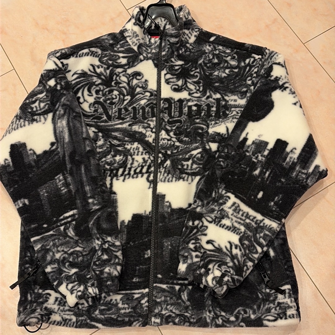 Supreme New York Fleece Jacket "White"