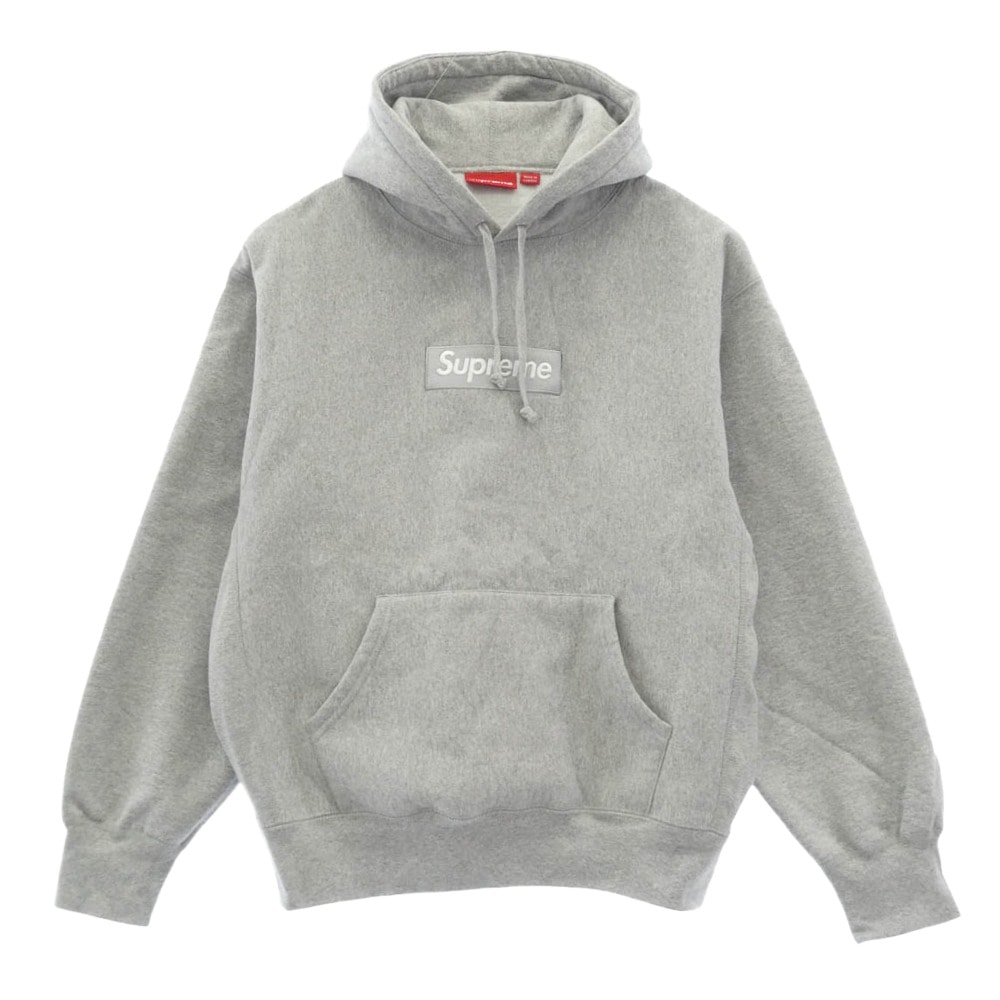 Supreme シュプリーム パーカー 24AW Box Logo Hooded Sweatshirt ボックスロゴ スウェットシャツ パーカー フーディー グレー系 M【美品】【中古】