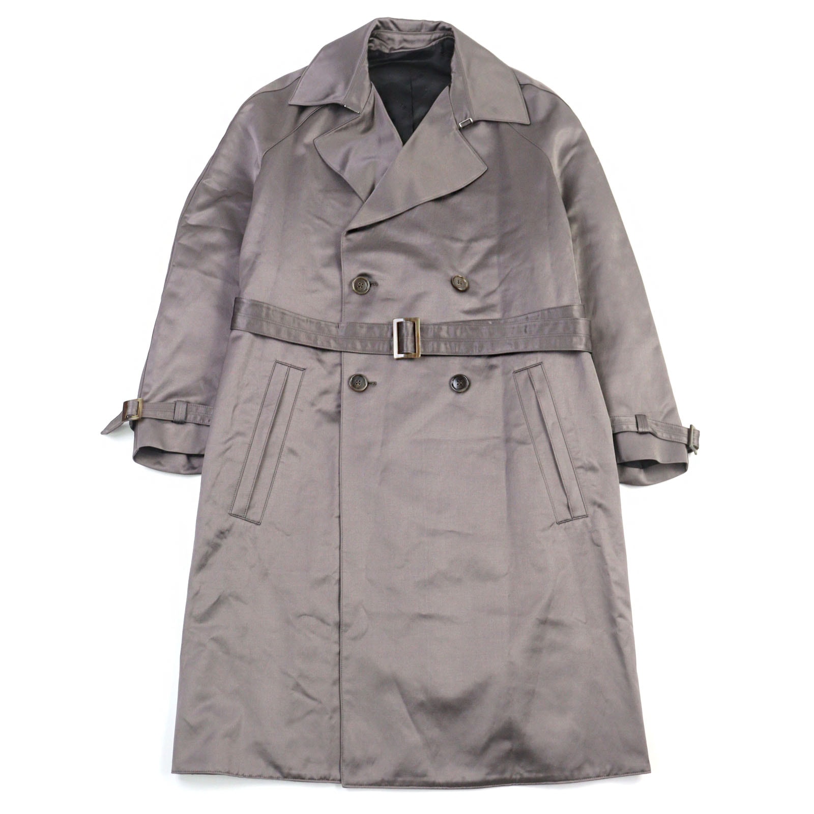 極美品 ディオール オム
 トレンチコート グレー メンズ 42 943C301A4698