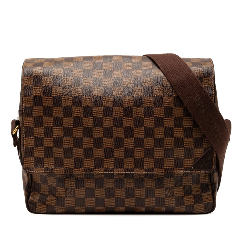 ルイ ヴィトン ダミエ シェルトンMM 斜め掛け ショルダーバッグ N41149 ブラウン PVC レザー レディース LOUIS VUITTON 【中古】