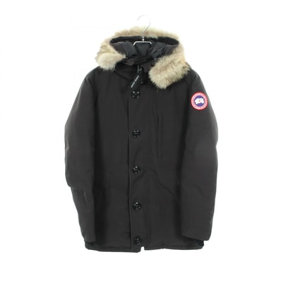 カナダグース CANADA GOOSE JASPER PARKA ジャスパーパーカ フード付き ダウンジャケット 衣料品 アウター ポリエステル メンズ ブラック系 3438JM 【中古】
