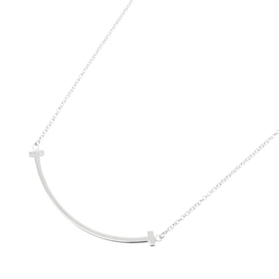 ティファニー TIFFANY&CO Tスマイル スモール ネックレス ネックレス ジュエリー K18WG(ホワイトゴールド) レディース シルバー系 60011677 【中古】