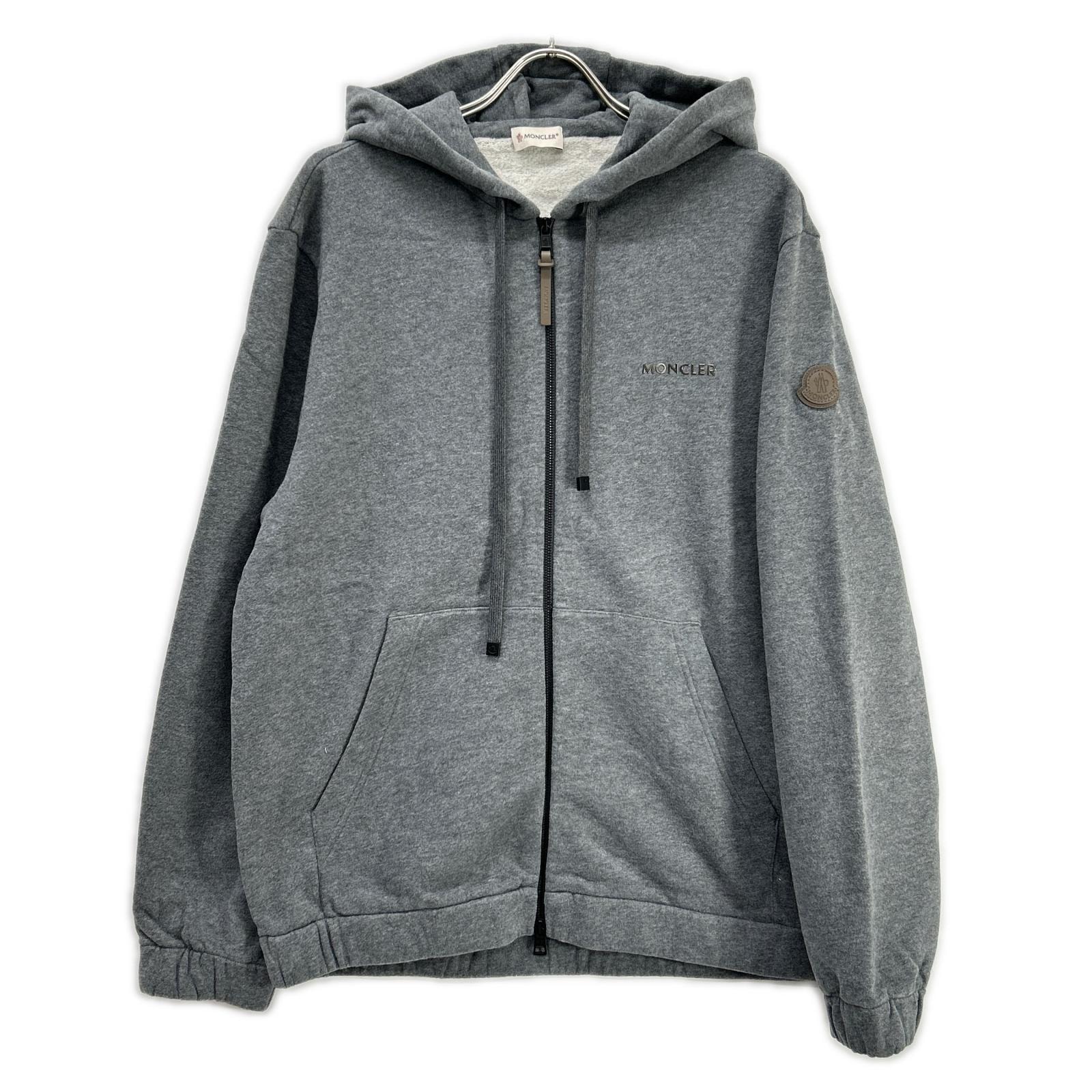 モンクレール 25年製 FELPA APERTA CON CAPPUCCIO ジップアップパーカー L