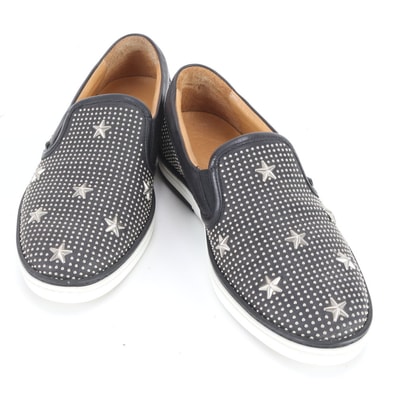 ■美品 ジミーチュウ スター スタッズ 39スリッポン レザー