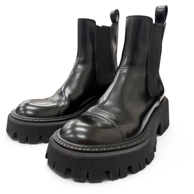 美品 バレンシアガ ブーツ TRACTOR BOOTIE ブラック
