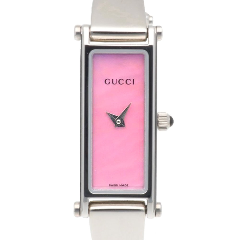 グッチ 腕時計 時計 ステンレススチール 1500L クオーツ レディース 1年保証 GUCCI  中古
