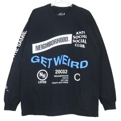 NEIGHBORHOOD ネイバーフッド x Anti Social Social Club アンチソーシャルソーシャルクラブ 20AW ASSC-2/C-TEE.LS ロングスリーブ Tシャツ ロンT ブラック