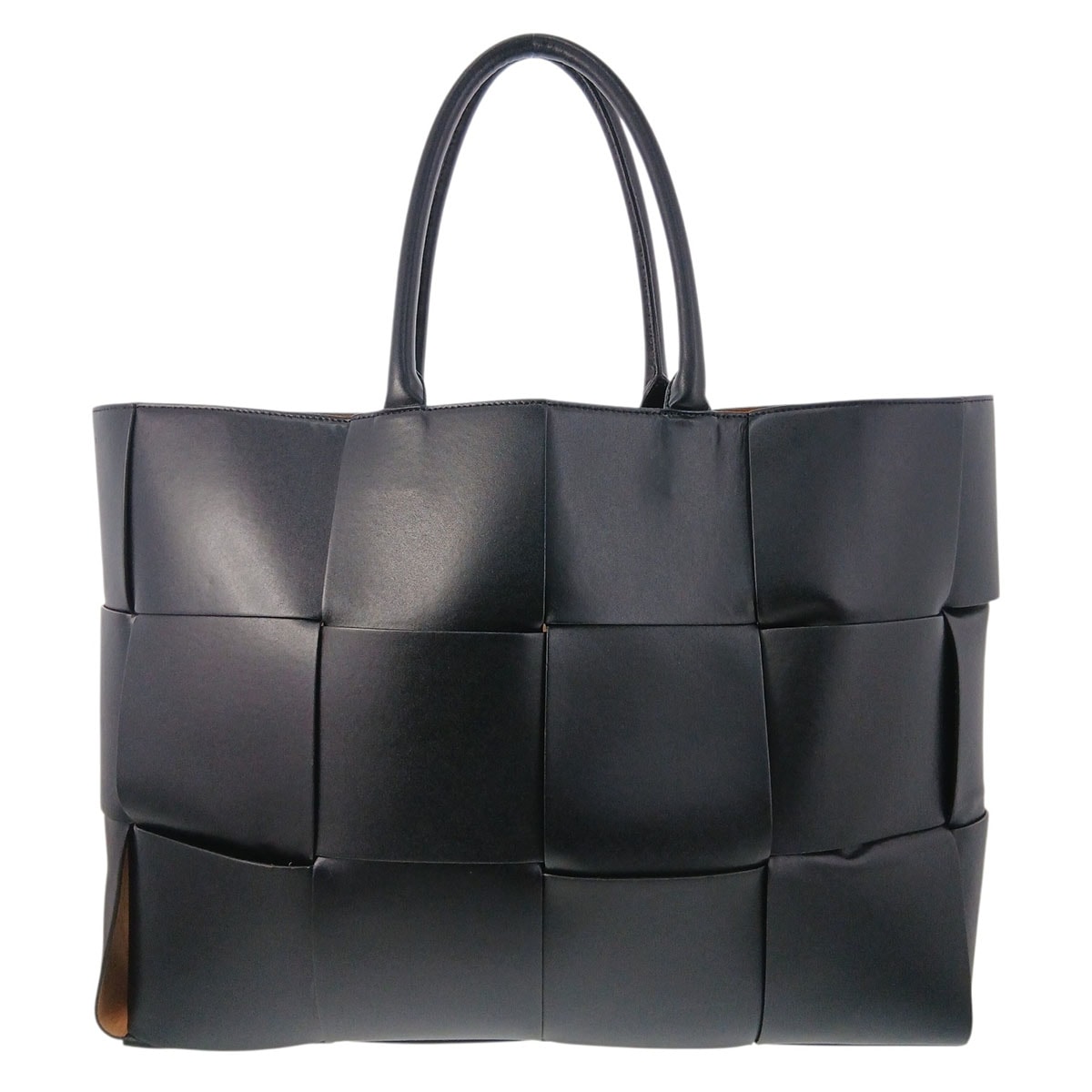 BOTTEGAVENETA ボッテガヴェネタ ラージ アルコ トートバッグ トートバッグ 608608 レザー ブラック  メンズ【中古】