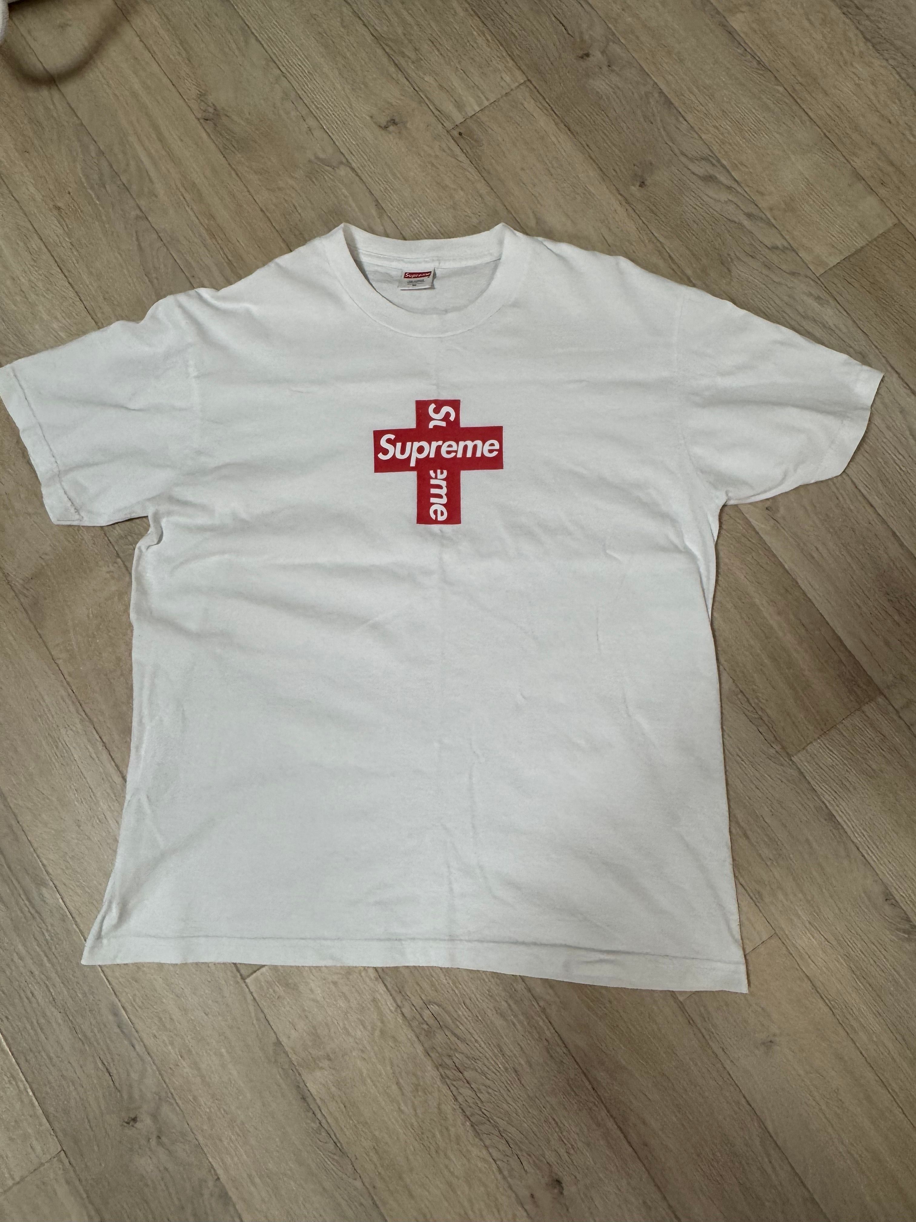 Supreme Cross Box Logo Tee "White"