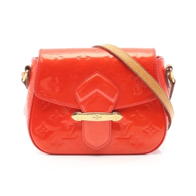 ルイ・ヴィトン LOUIS VUITTON ベルフラワーPM ショルダーバッグ バッグ レザー ヴェルニ ルージュグルナディーヌ レディース レッド系 M91728 【中古】