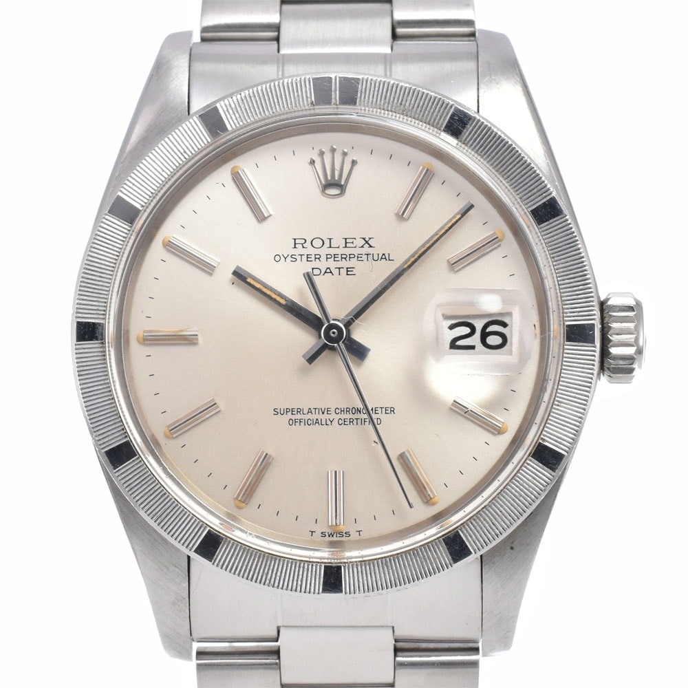 ロレックス ROLEX 1501 ヴィンテージ オイスターパーペチュアル デイト Cal.1570 シルバー 自動巻き メンズ 良品 腕時計 D#149800