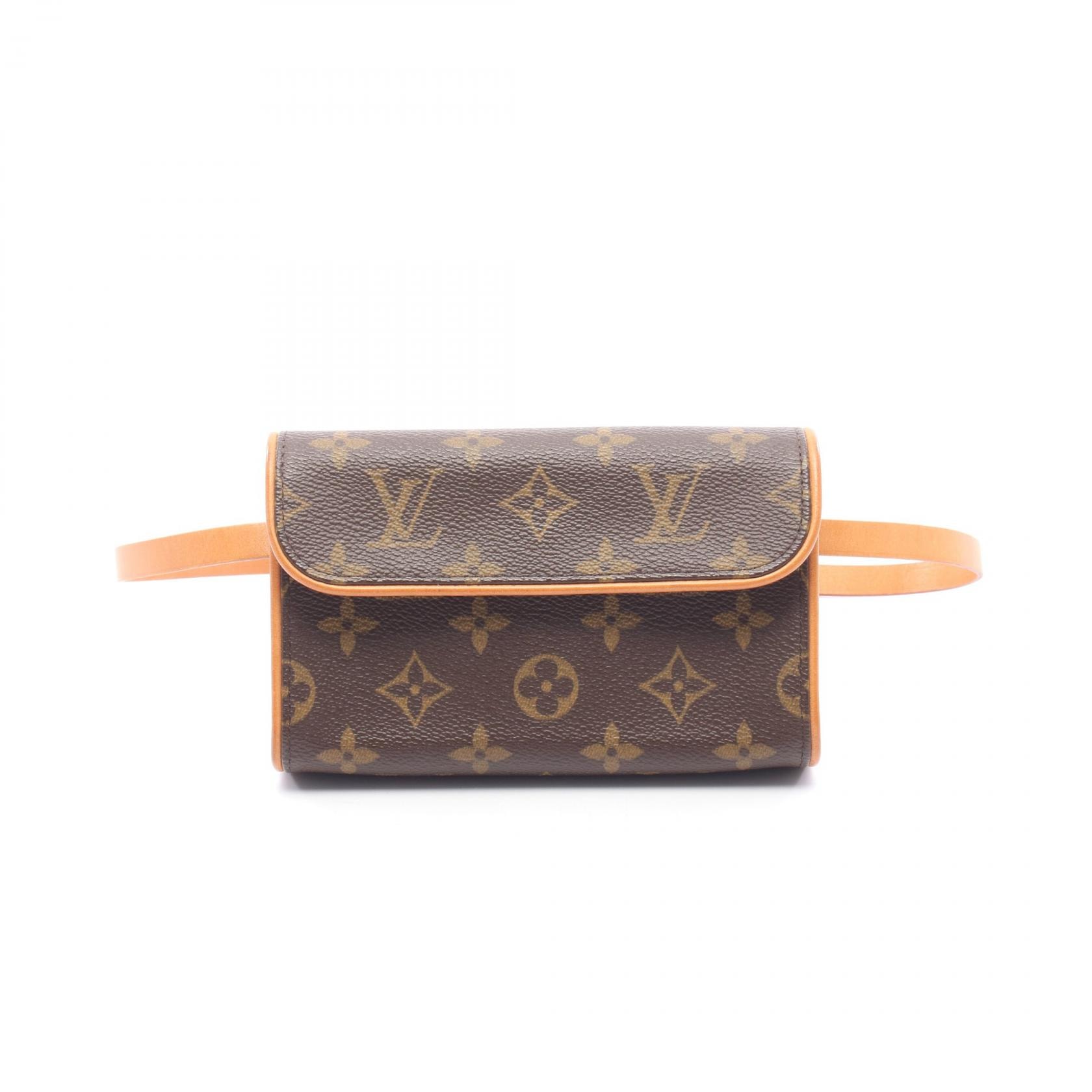 ルイ・ヴィトン LOUIS VUITTON ポシェットフロランティーヌ ウエストバッグ ボディバッグ バッグ PVCコーティングキャンバス レザー モノグラム レディース ブラウン系 M51855 【中古】