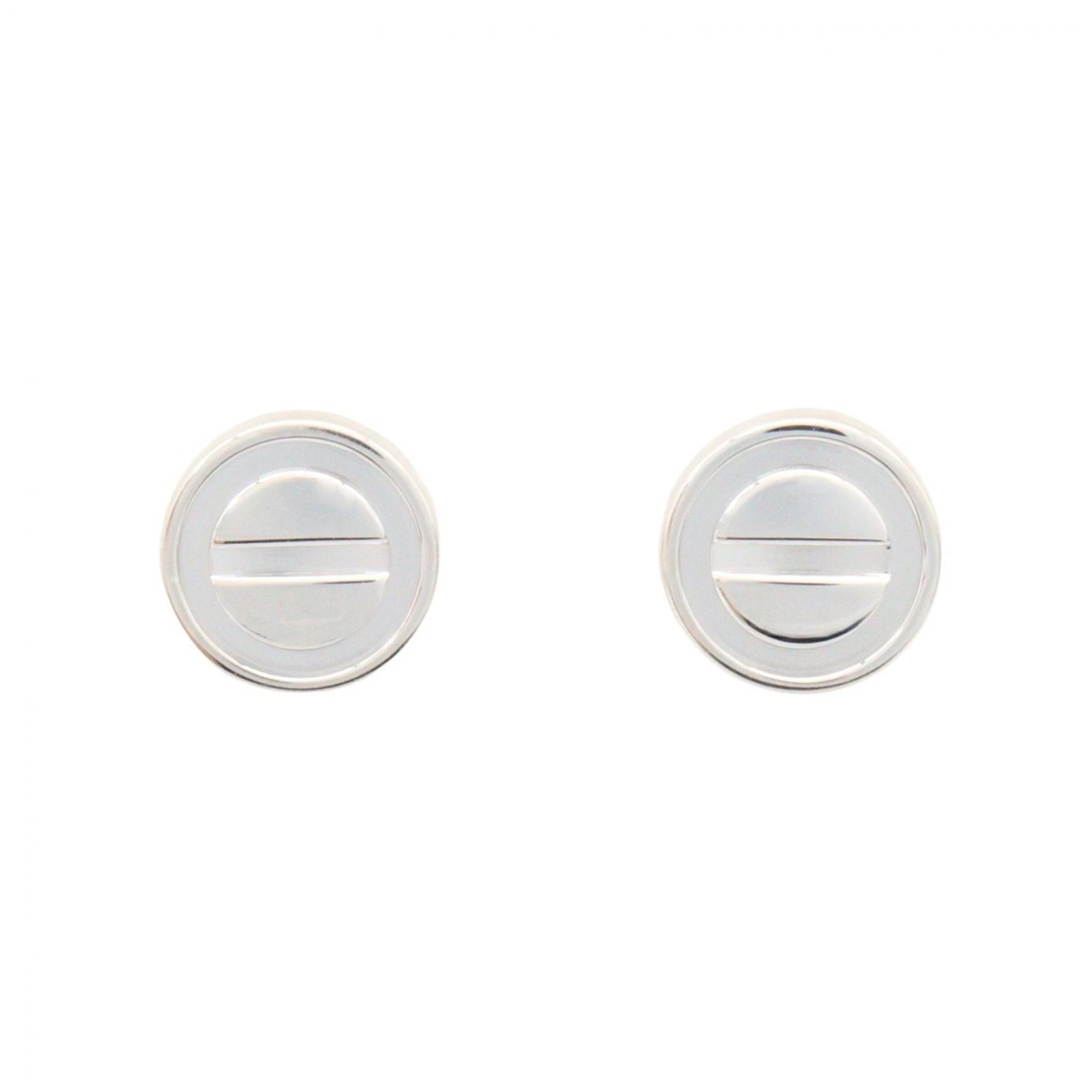 カルティエ CARTIER ラブピアス ピアス ジュエリー K18WG(ホワイトゴールド) レディース シルバー系 【中古】