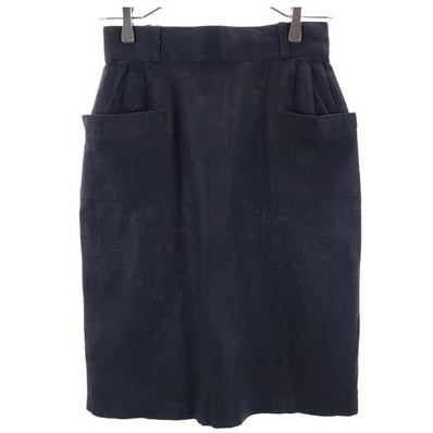 Christian Dior SPORTS クリスチャンディオール スポーツ リネンブレンド ミディ丈 スカート M 黒