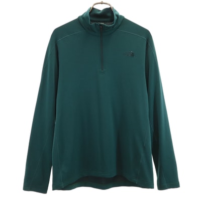 THE NORTH FACE ノースフェイス 長袖 フラッシュドライジップアップ ウェア XL 深緑 NTW62311 アウトドア