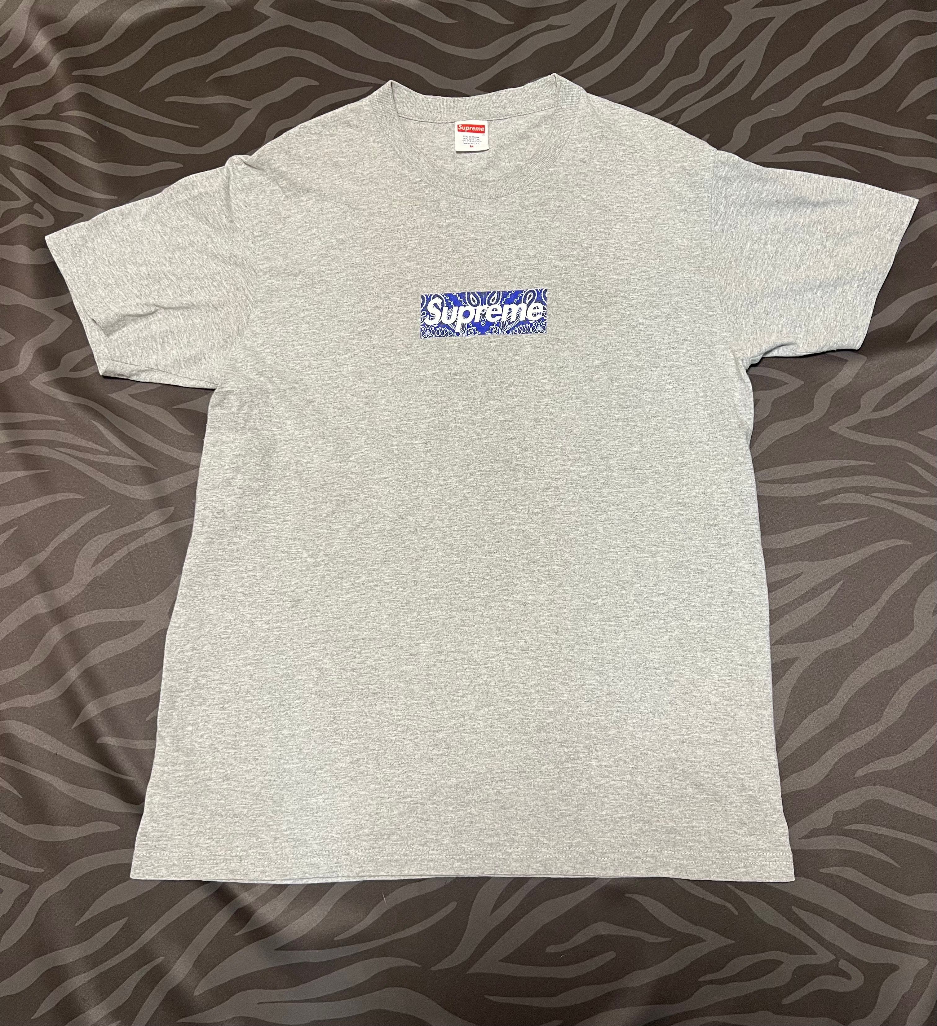Supreme Bandana Box Logo Tee "Grey"