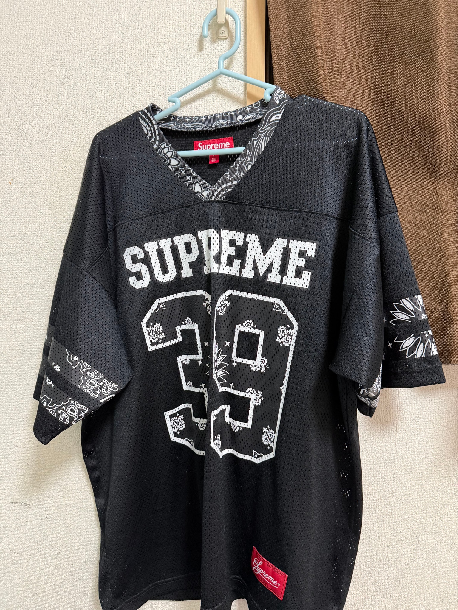 Supreme Bandana Football Jersey "Black"