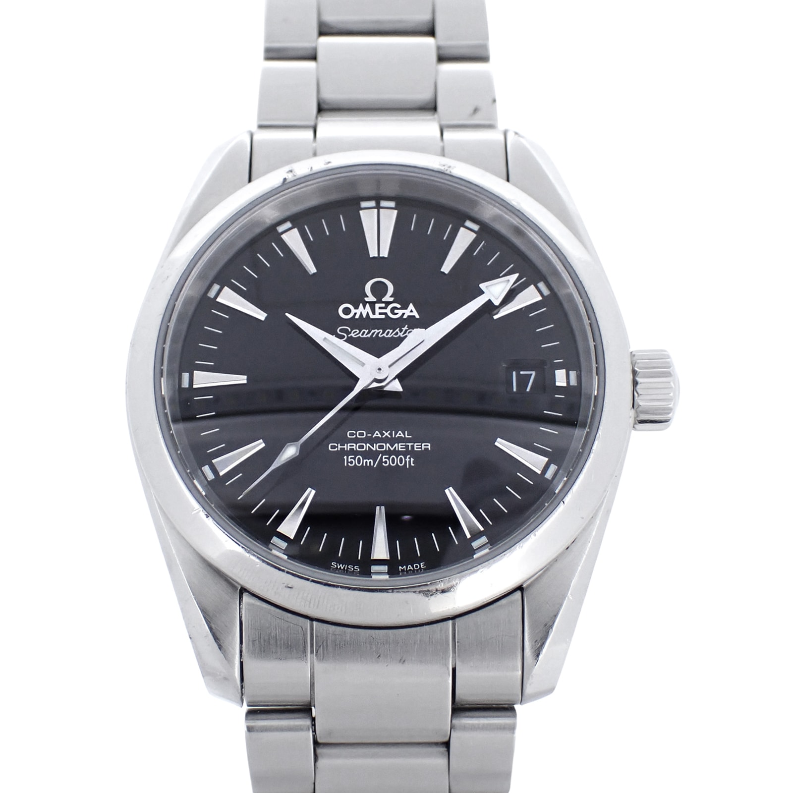 OMEGA オメガ シーマスター アクアテラ コーアクシャル 2504.50 クロノメーター メンズ 腕時計