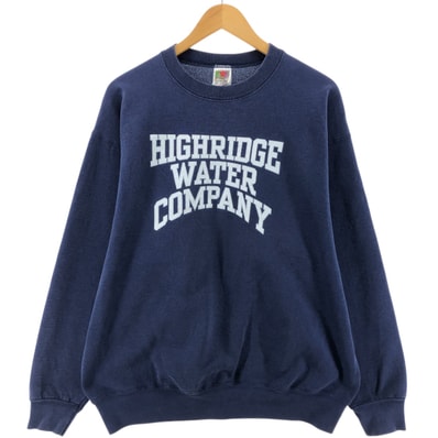 古着 90年代 フルーツオブザルーム FRUIT OF THE LOOM HIGHRIDGE WATER AUTHORITY ハイリッジ水道局 アドバタイジング スウェットシャツ トレーナー USA製 メンズXL相当 ヴィンテージ/eaa547213