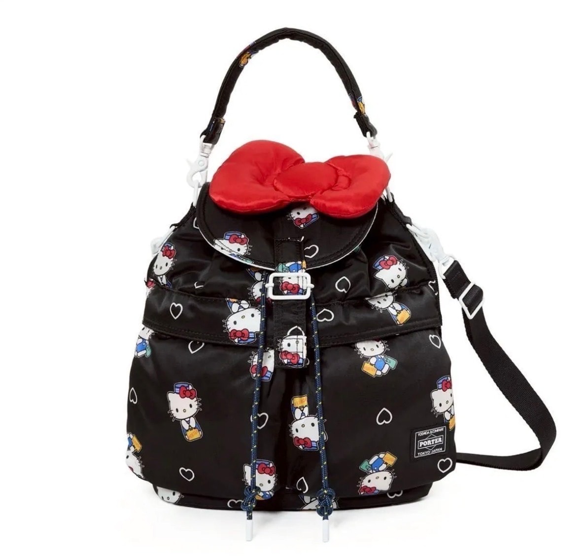 HELLO KITTY x PORTER SACKPACK Black キティ リュックサック ポーター ツールバッグ サック