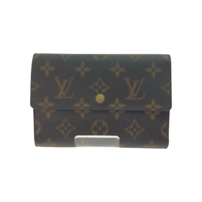 ▼▼LOUIS VUITTON ルイヴィトン レディース 三つ折り財布 モノグラム ポルトトレゾール・エテュイパピエ M61202 ブラウン