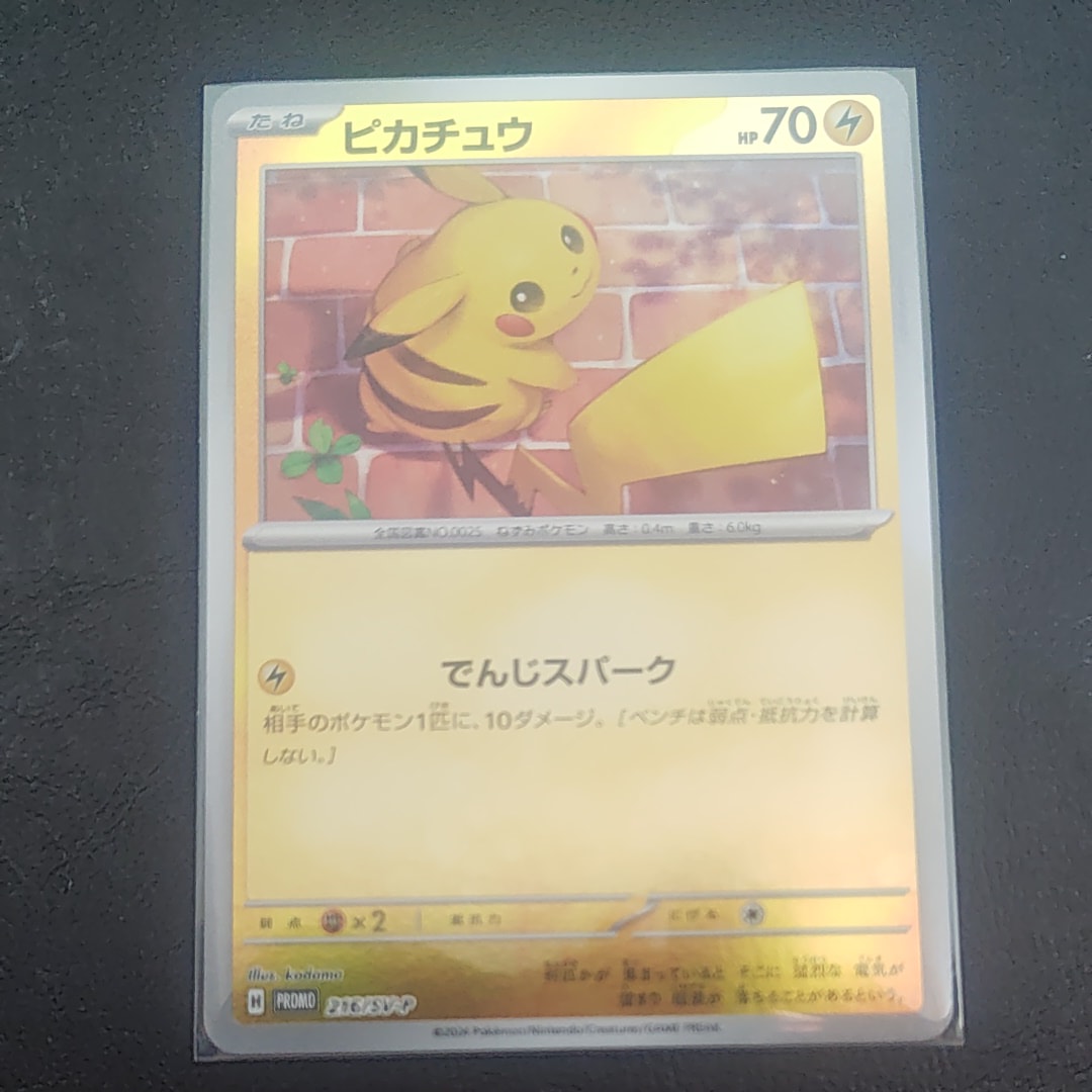 ピカチュウ P [SV-P 216](プロモカードパック「ポケカの夏がキタ!プロモカードGetキャンペーン!」)