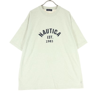 NAUTICA ノーティカ 半袖 スウェット Tシャツ L ライトグレー