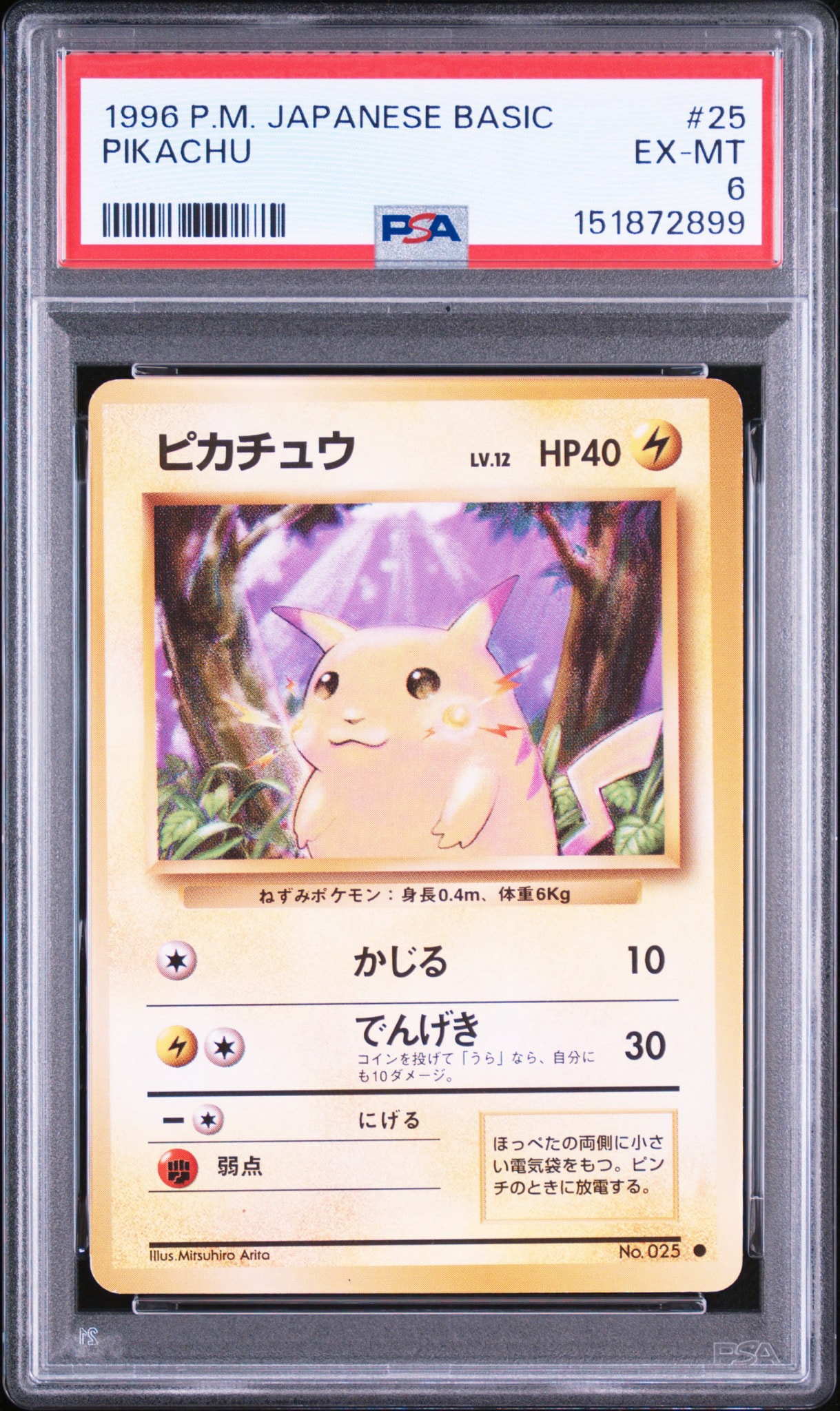 ピカチュウ ○ : 旧裏 [PMCG1-2](拡張パック「ポケットモンスター