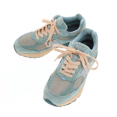 【中古】ニューバランス NEW BALANCE MR993JF1 × JOE FRESHGOODS スエード スニーカー アクアブルー【サイズ26】【メンズ】