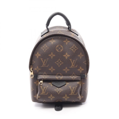 ルイ・ヴィトン LOUIS VUITTON パームスプリングス ミニ モノグラム リュックサック バックパック バッグ PVCコーティングキャンバス レザー レディース ブラウン系 / ブラック系 M41562 【中古】