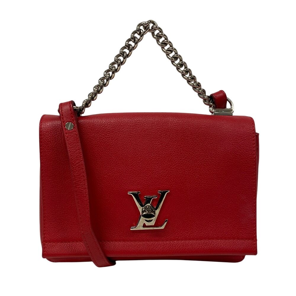 ルイヴィトン LOUIS VUITTON ショルダーバッグ LVロゴ ロックミー2BB M51202 レッド