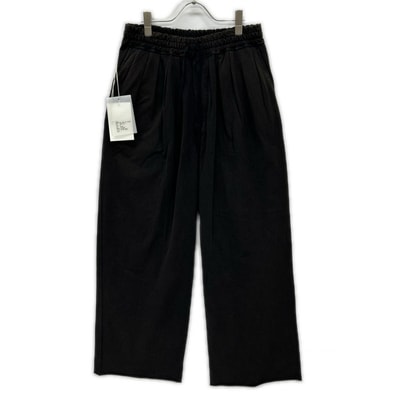 アンセルム 26SS ANC-PT118 ブラック DRAPE WIDE EASY CUT SLACKS 2