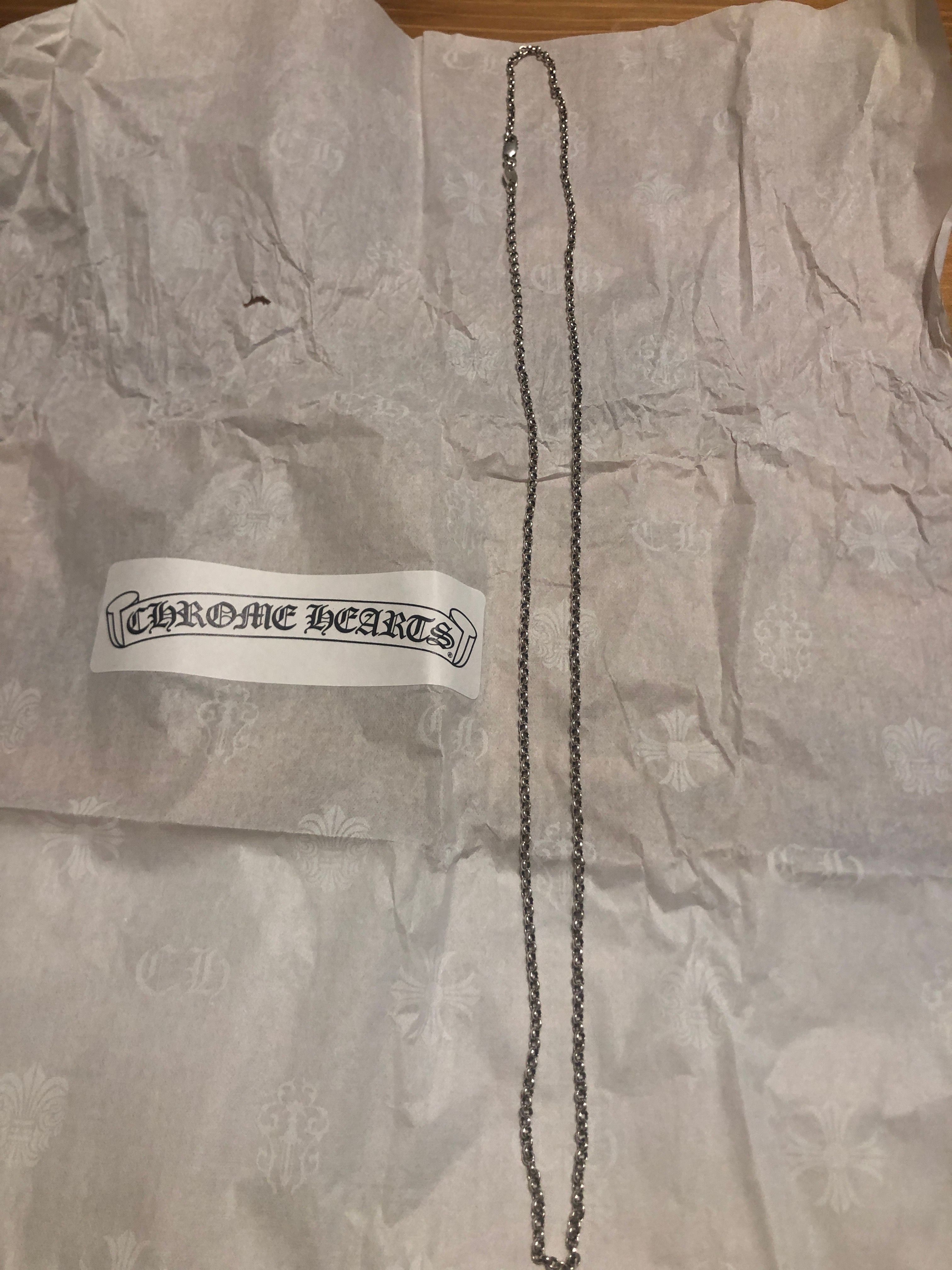 Chrome Hearts Neck Chain Roll 60cm (24inch) "Silver"