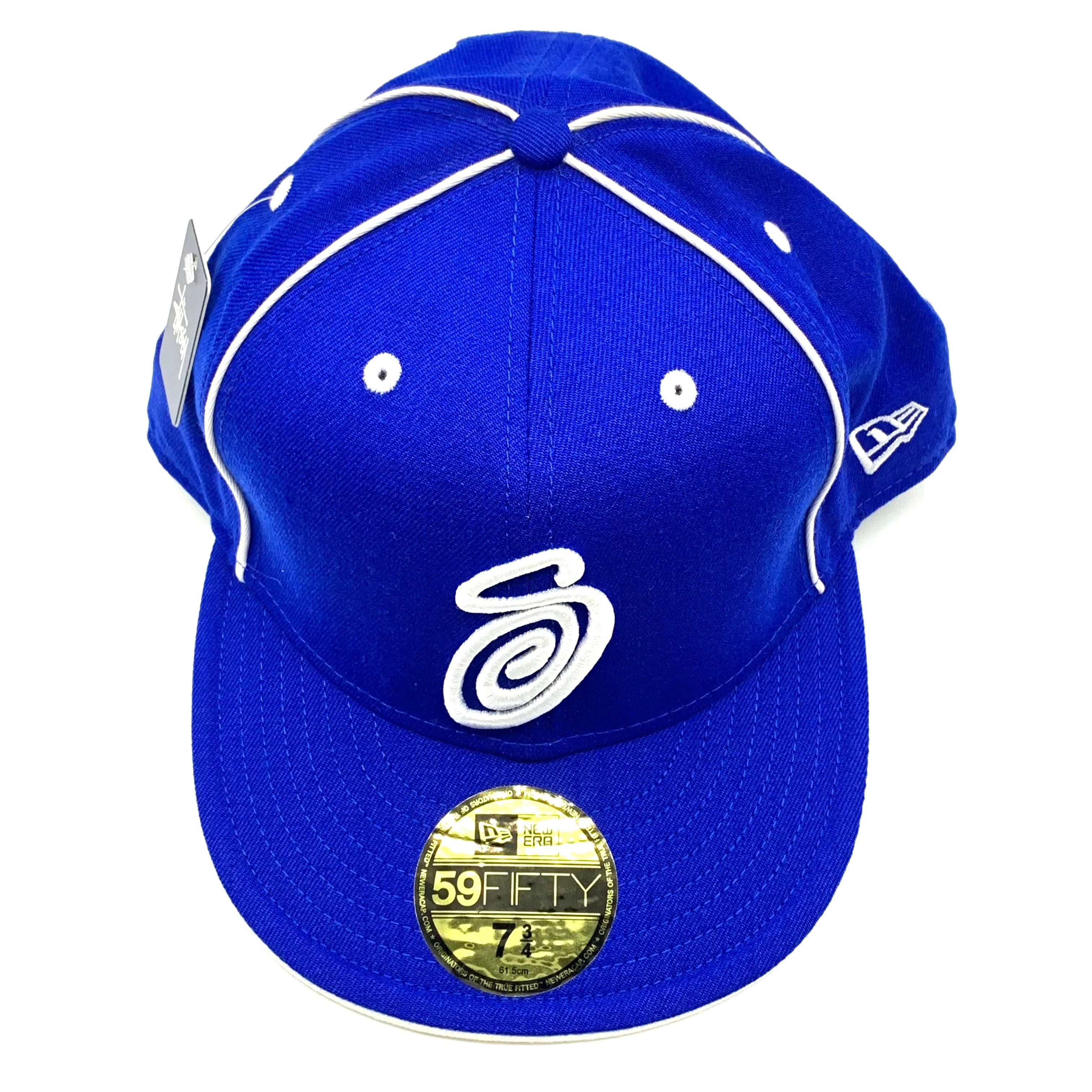 STUSSY NEWERA Curly Cap Blue