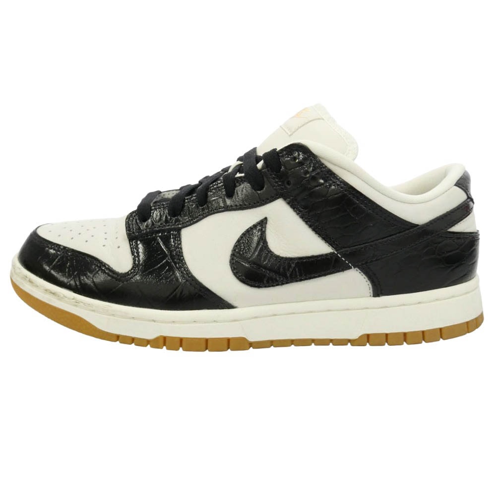NIKE ナイキ FJ2260-003 Women's Dunk Low Black Croc ウィメンズ ダンク ロー スニーカー ホワイト系 ブラック系 28cm【中古】