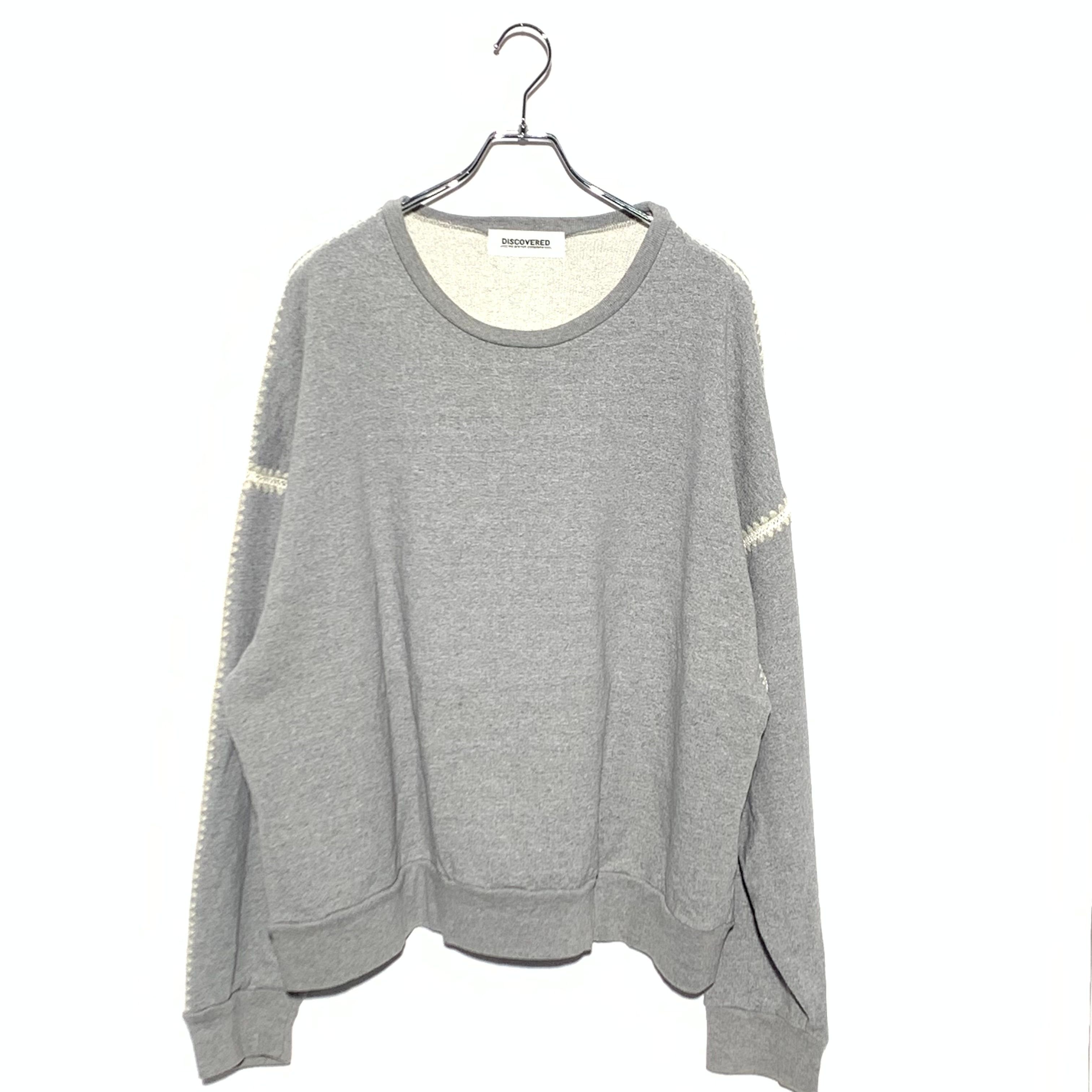 DISCOVERED SHELL STITCH SWEAT "Grey"