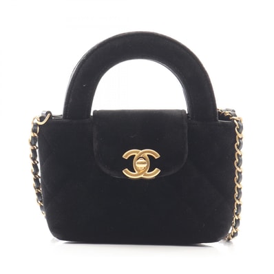 シャネル CHANEL マトラッセ 2WAY ショルダーバッグ バッグ ファブリック レディース ブラック系 【中古】