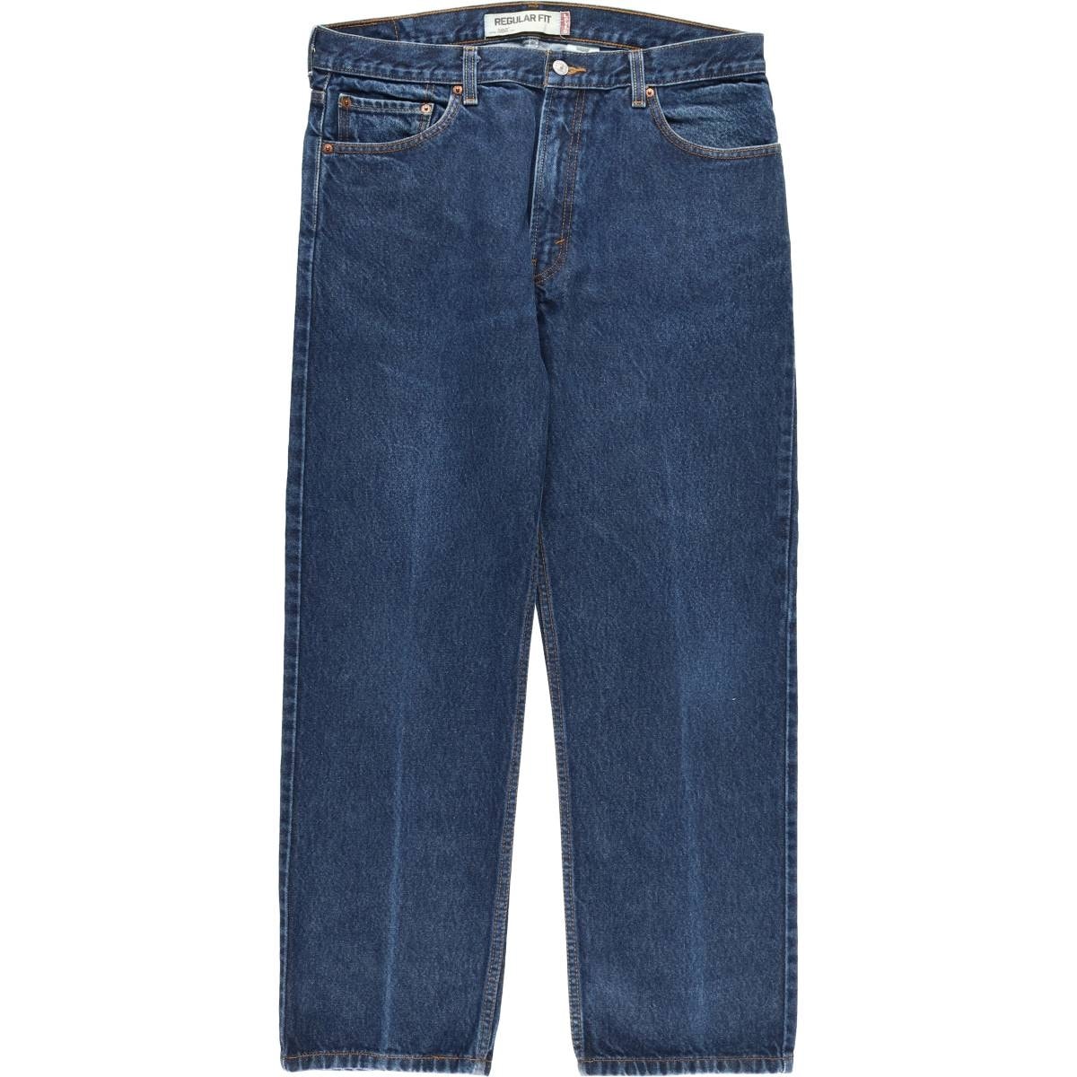 古着 リーバイス Levi's 505 REGULAR FIT テーパードデニムパンツ メンズw37相当 ジッパーフライ/eaa614633