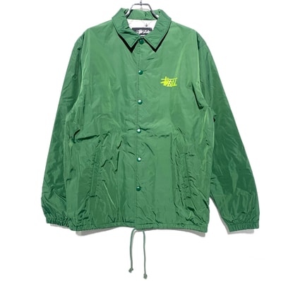 STUSSY 25th Anniversary Coach Jacket Green