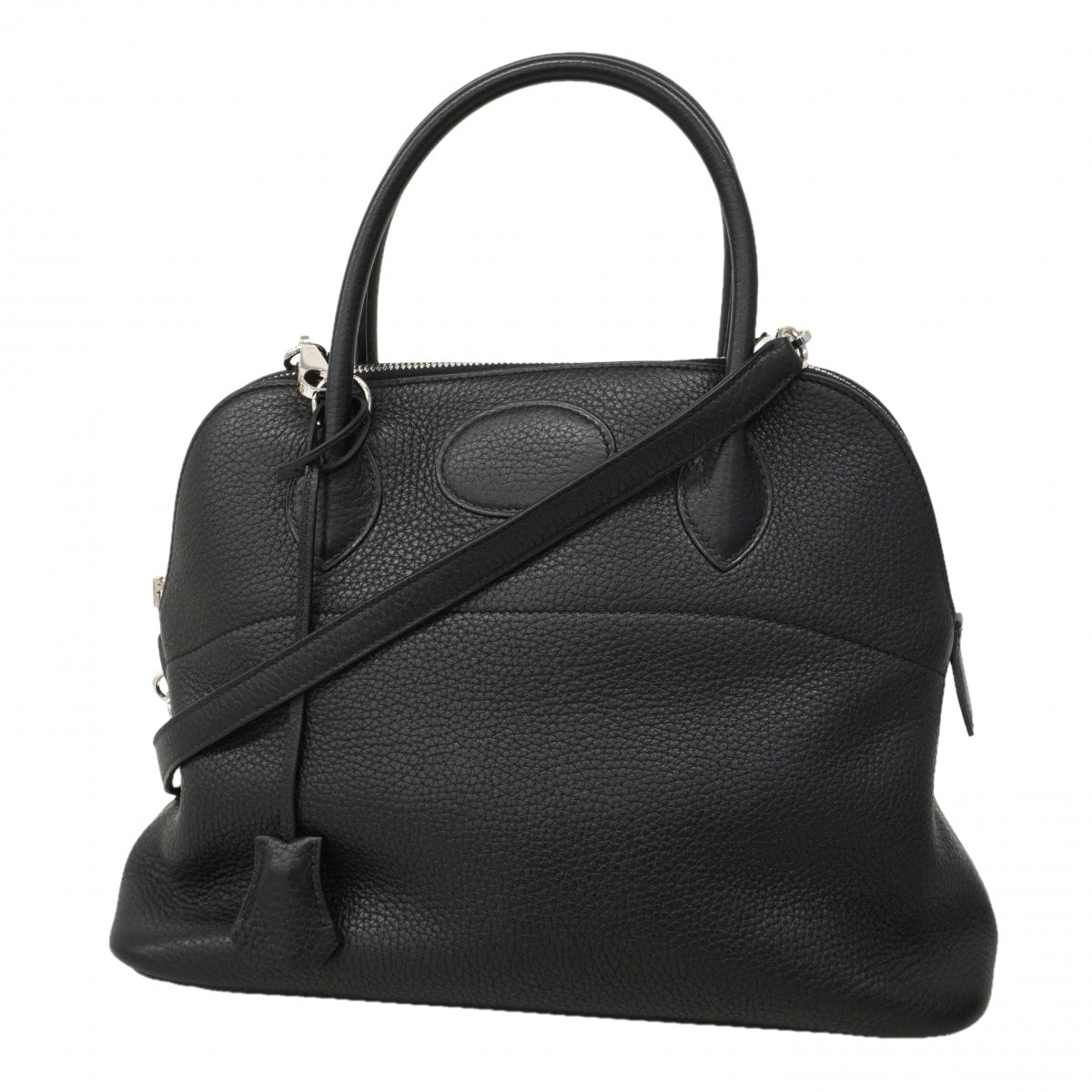 ★SALE【6eb0561-h】エルメス ハンドバッグ ボリード31 トリヨンクレマンス ブラック シルバー金具 T刻印 2wayバッグ【中古】レディース