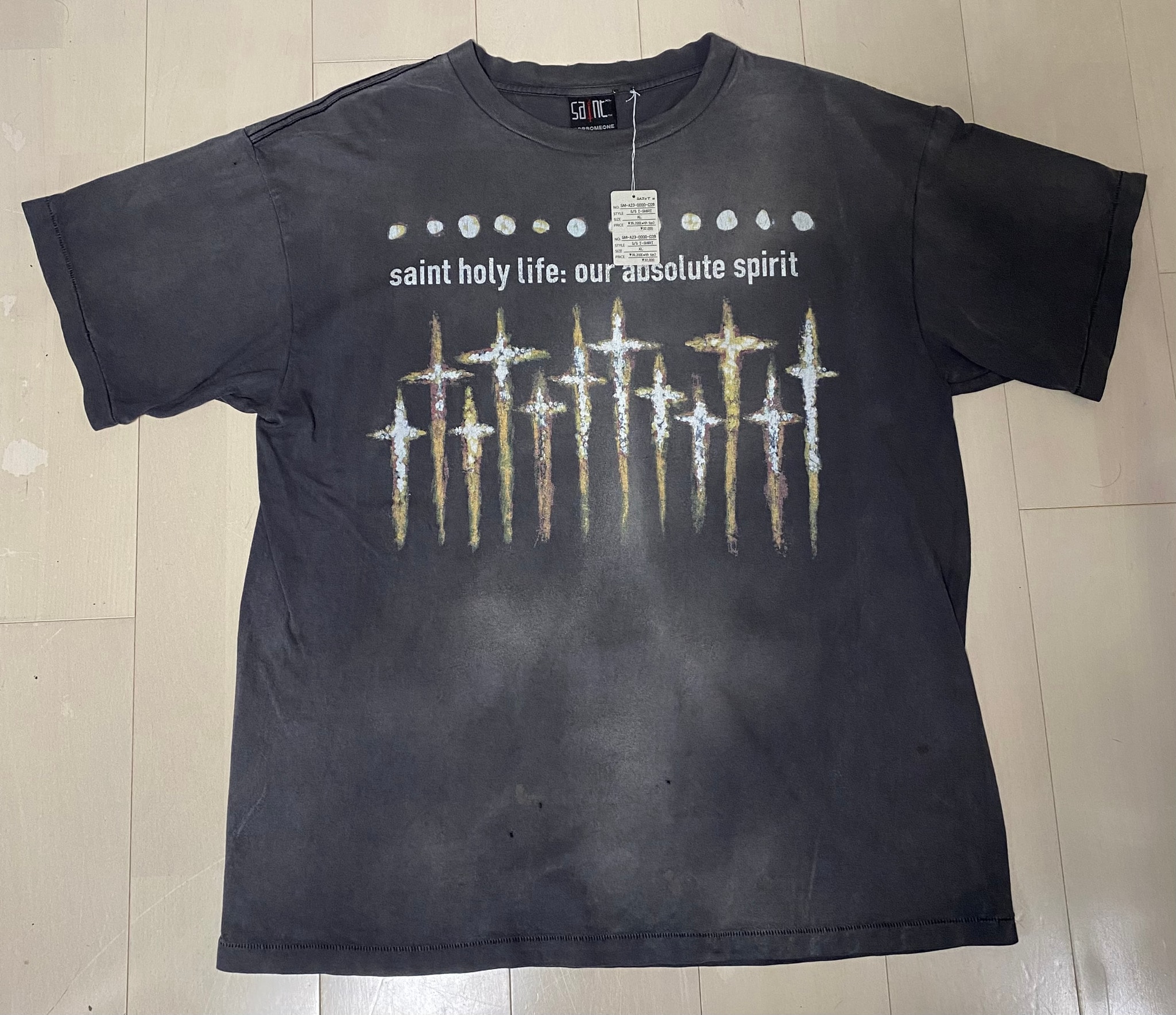SAINT Mxxxxxx x FORSOMEONE FS_SS T-Shirt/God "Black"