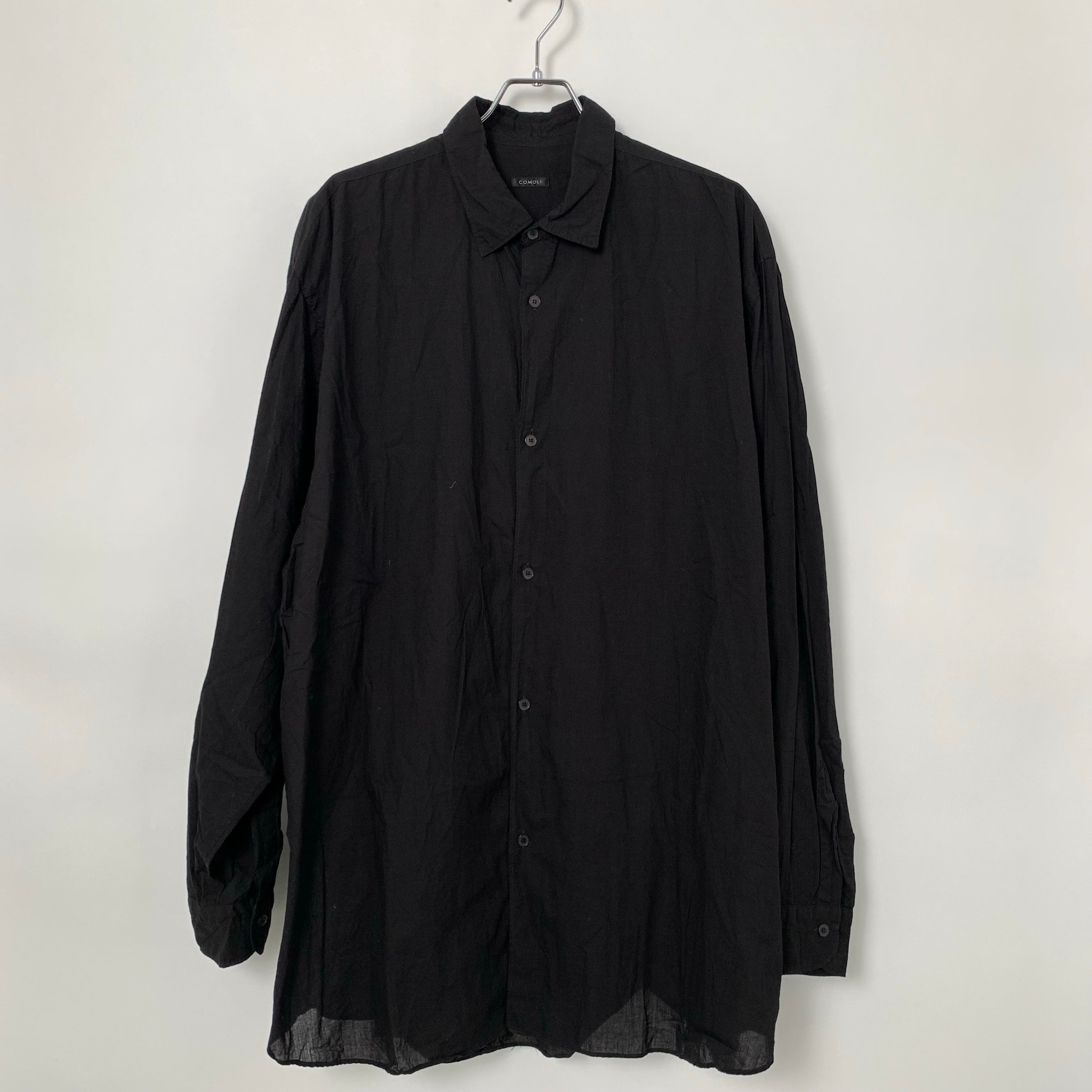 COMOLI Khadi Cotton COMOLI Shirt "Black"