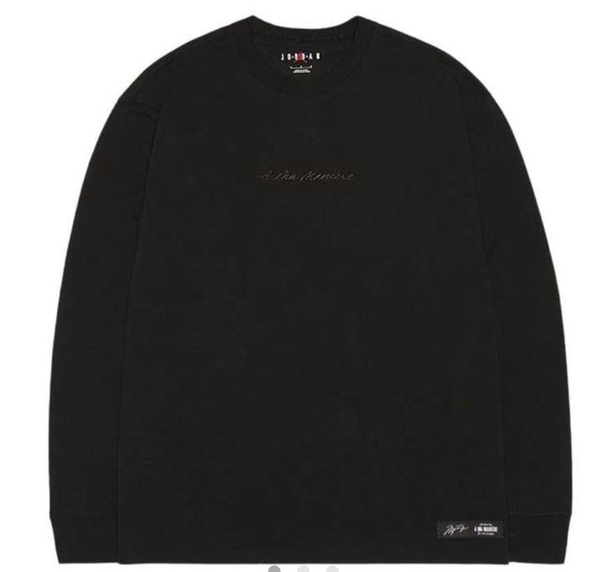 Jordan A ma maniere Long sleeve Tee "Black"