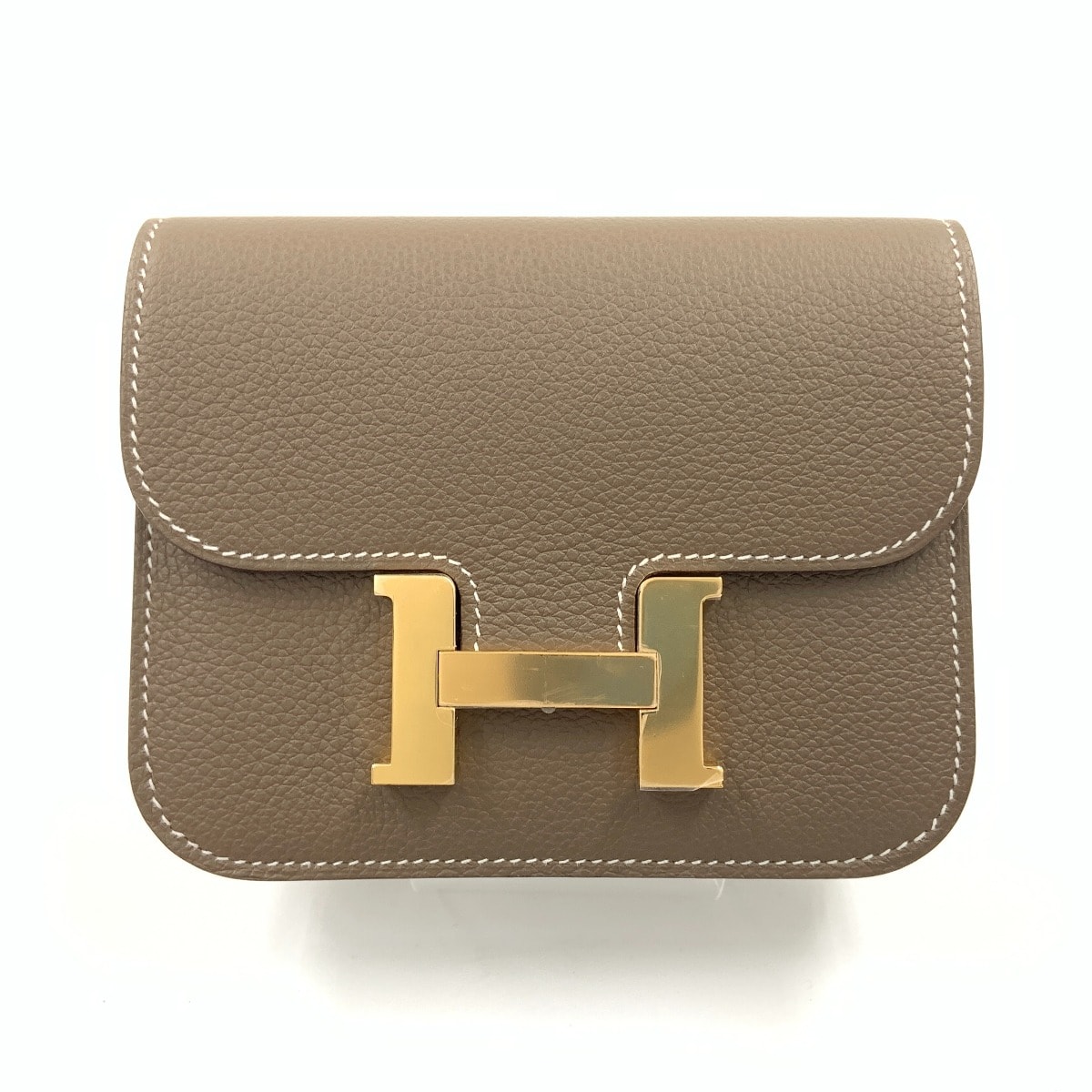 HERMES エルメス コンスタンス スリム エトゥープ K刻印 2025年 二つ折り財布 H082501CC グレー