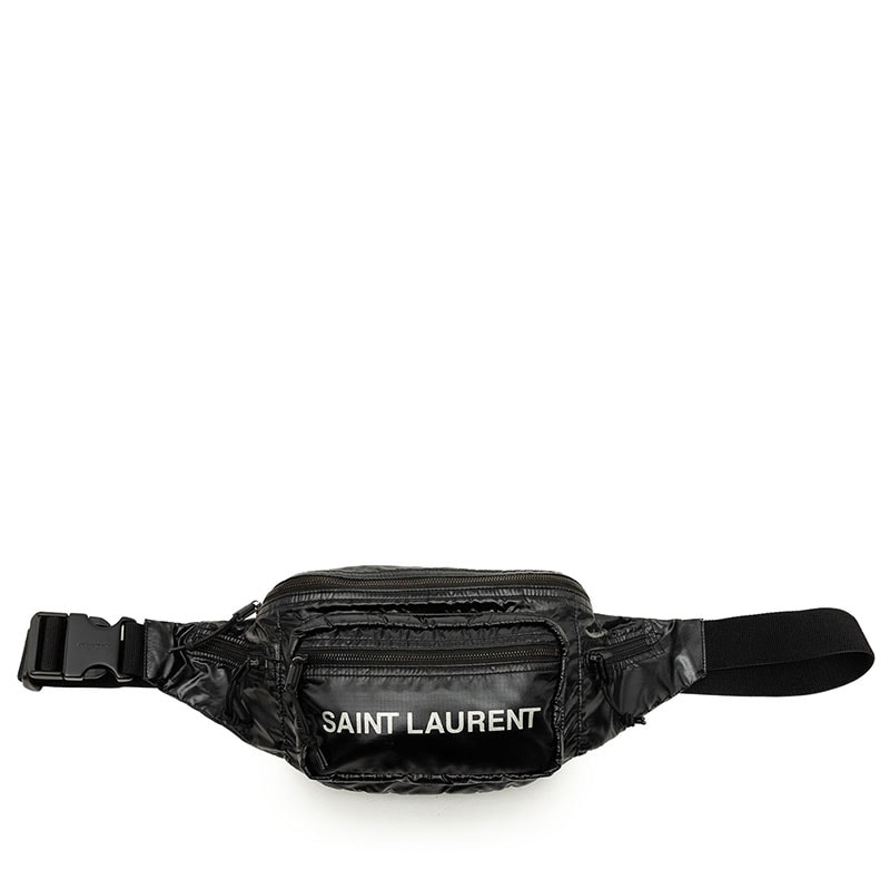 サンローラン NUXX ヌックス ウエストバッグ ボディバッグ ブラック ナイロン ポリアミド レディース SAINT LAURENT 【中古】