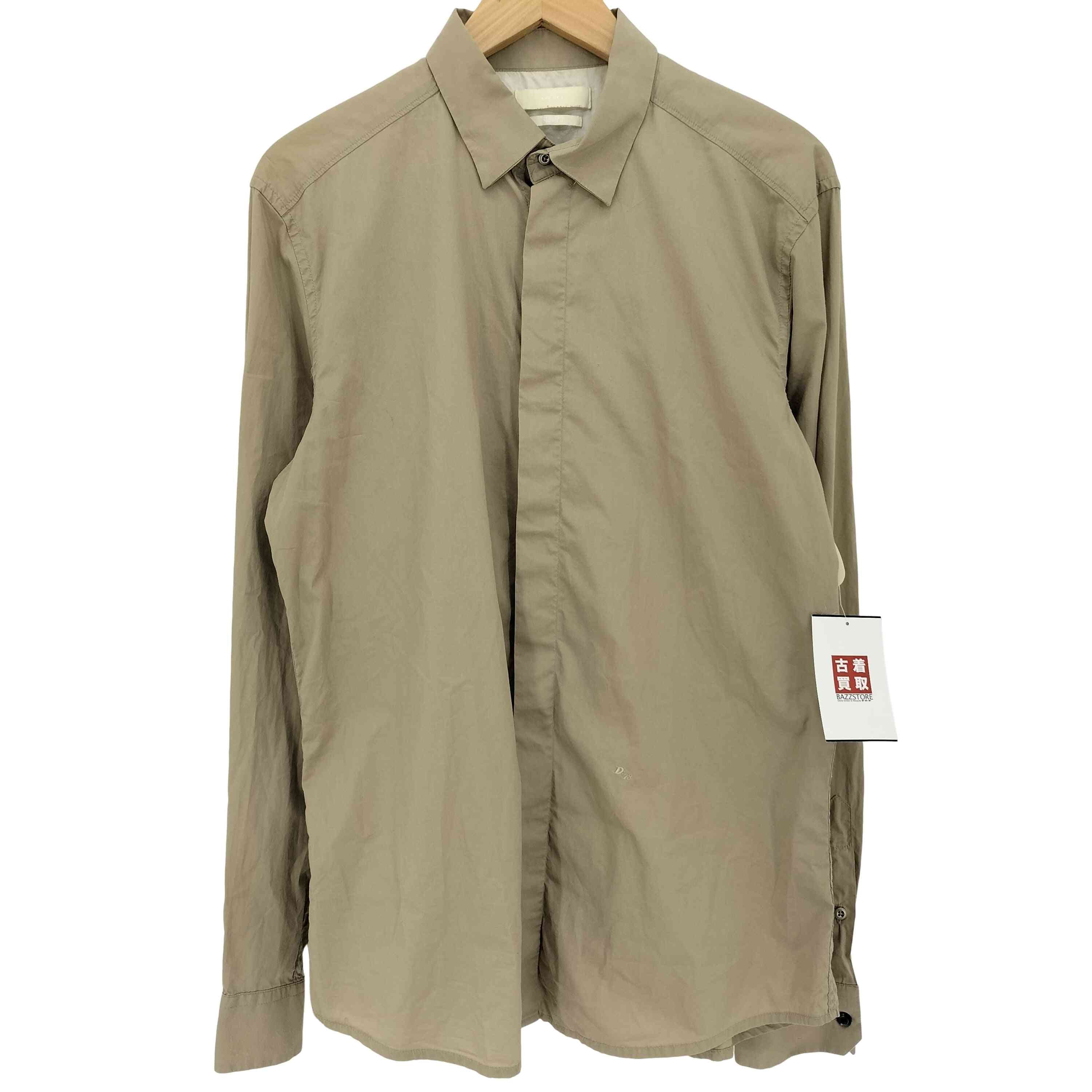 Slim-fit 比翼 長袖シャツ【1142866515942】