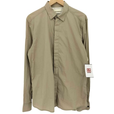 Slim-fit 比翼 長袖シャツ【1142866515942】