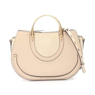 クロエ Chloe ピクシー ハンドバッグ バッグ レザー スウェード レディース ベージュ系 3S1332 HFV 【中古】