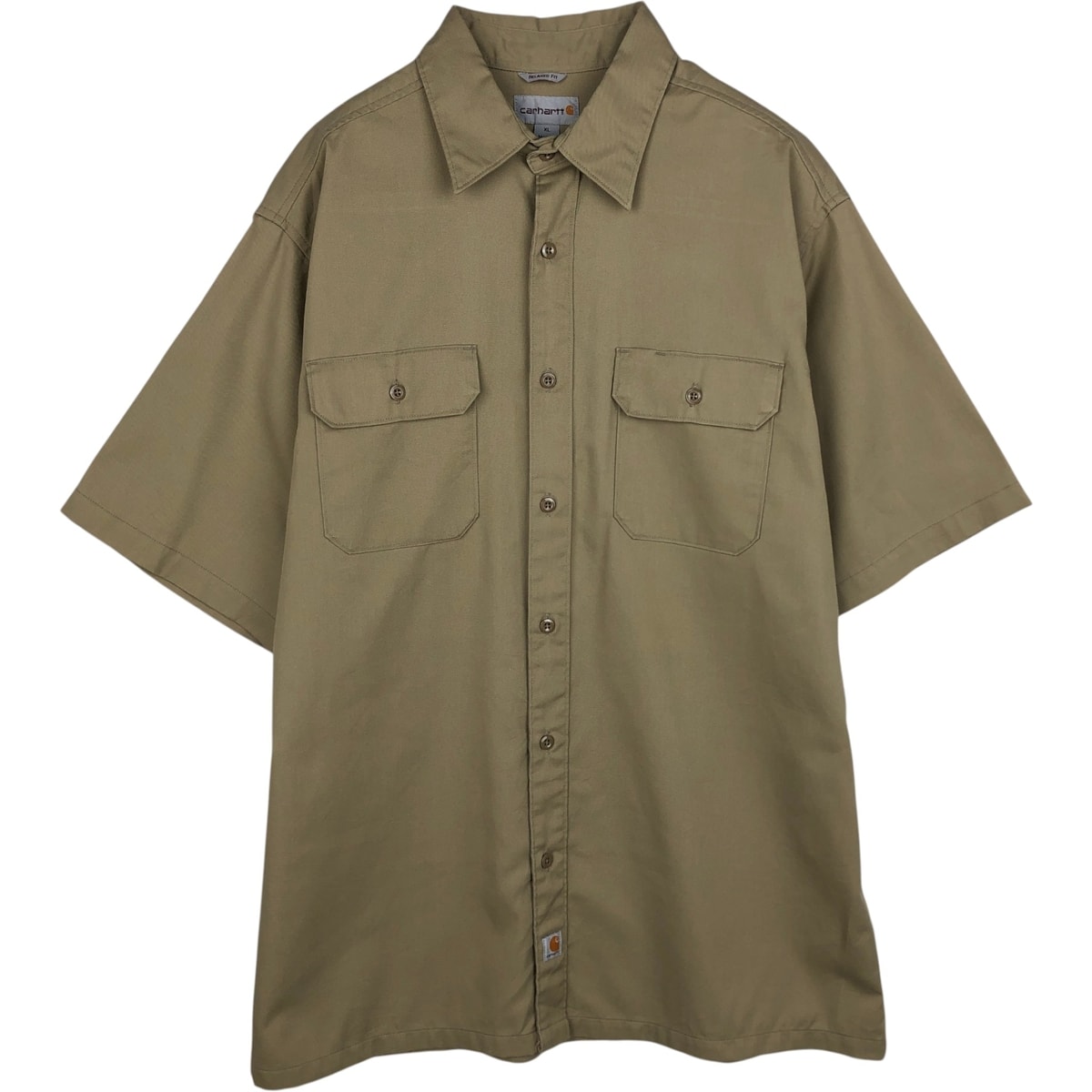 古着 カーハート Carhartt RELAXED FIT 半袖 ワークシャツ ボックスシャツ メンズXL相当/eaa632766