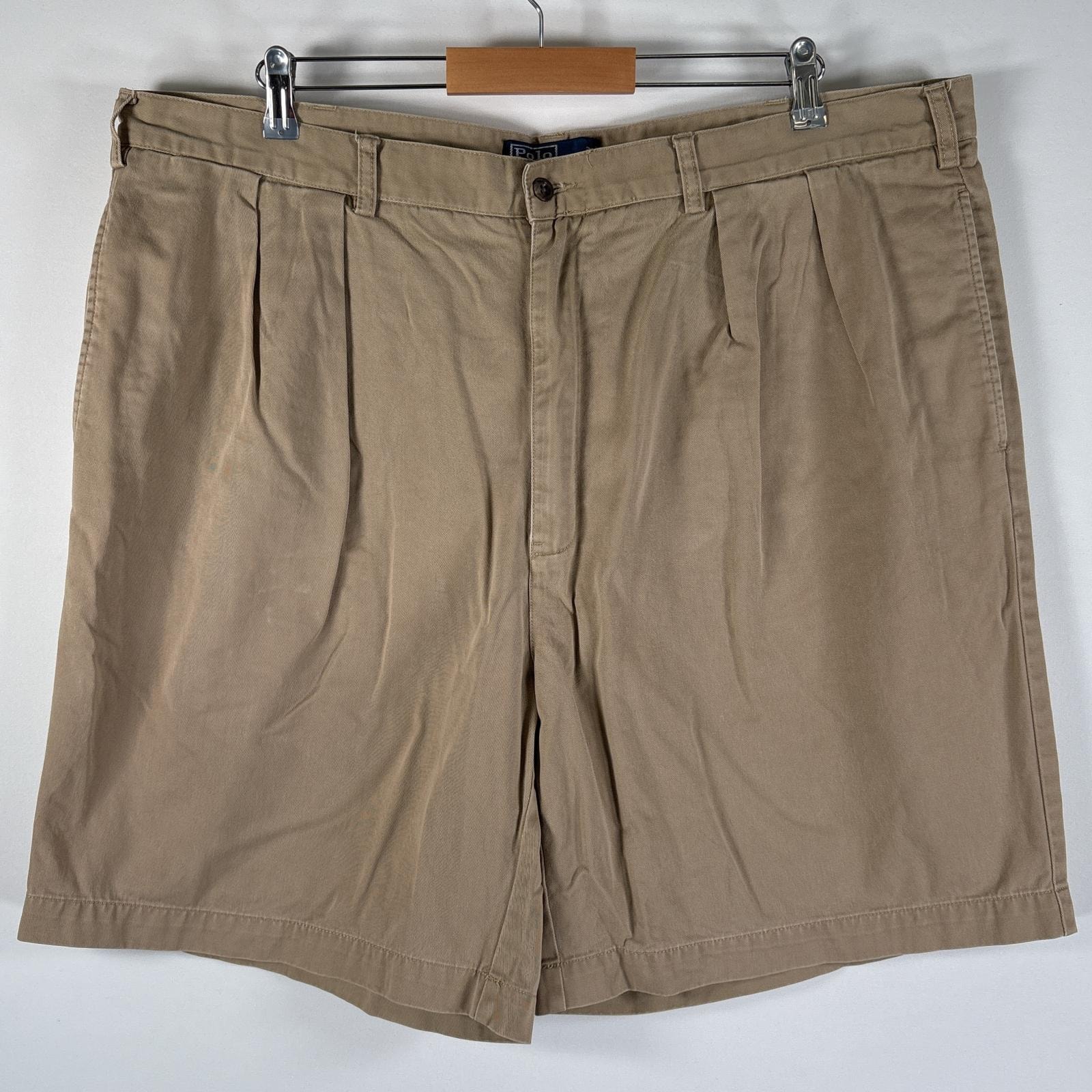 古着 90's/90年代 ポロバイラルフローレン Polo by Ralph Lauren ショートパンツ チノパン ポロチノ 大きいサイズ w44B  ベージュ系 メンズ